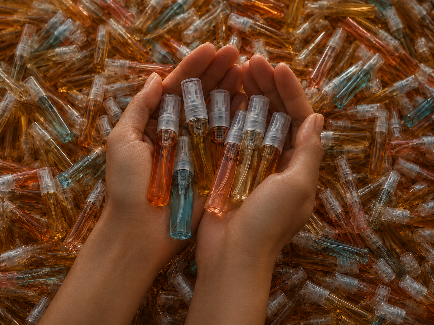 Decants de perfume Scent2Go en manos